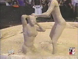 Trish Stratus and Stacy Keibler Mud match from 2003